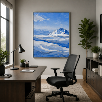 Serene Snowy Mountain