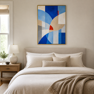 Blue Geometric Harmony