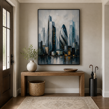 Modern Skyline Reflections
