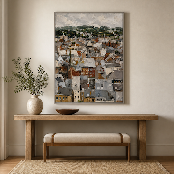 Textured Old Town Rooftops