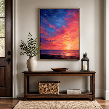 Vibrant Coastal Sunset