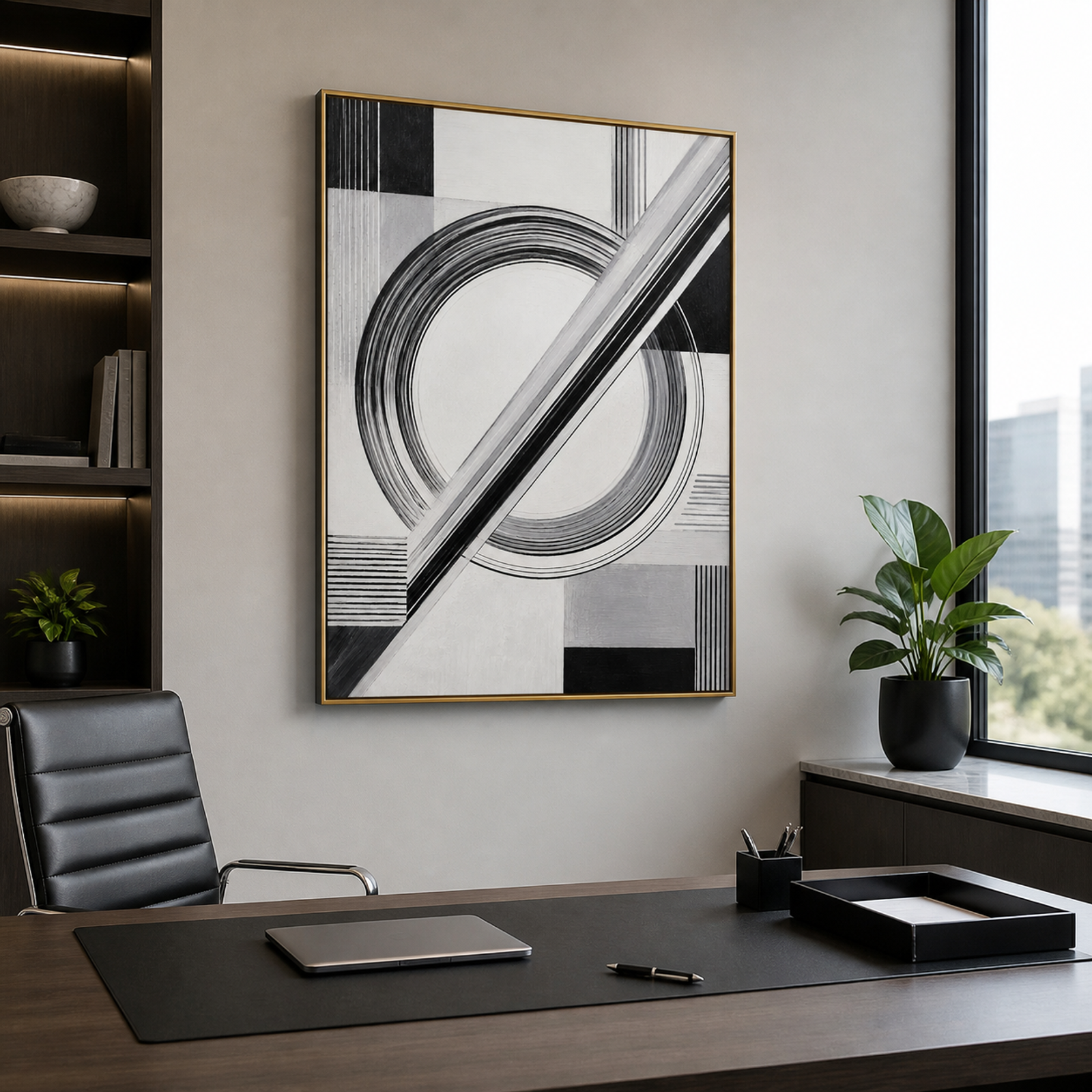 Monochrome Geometric Rhythm