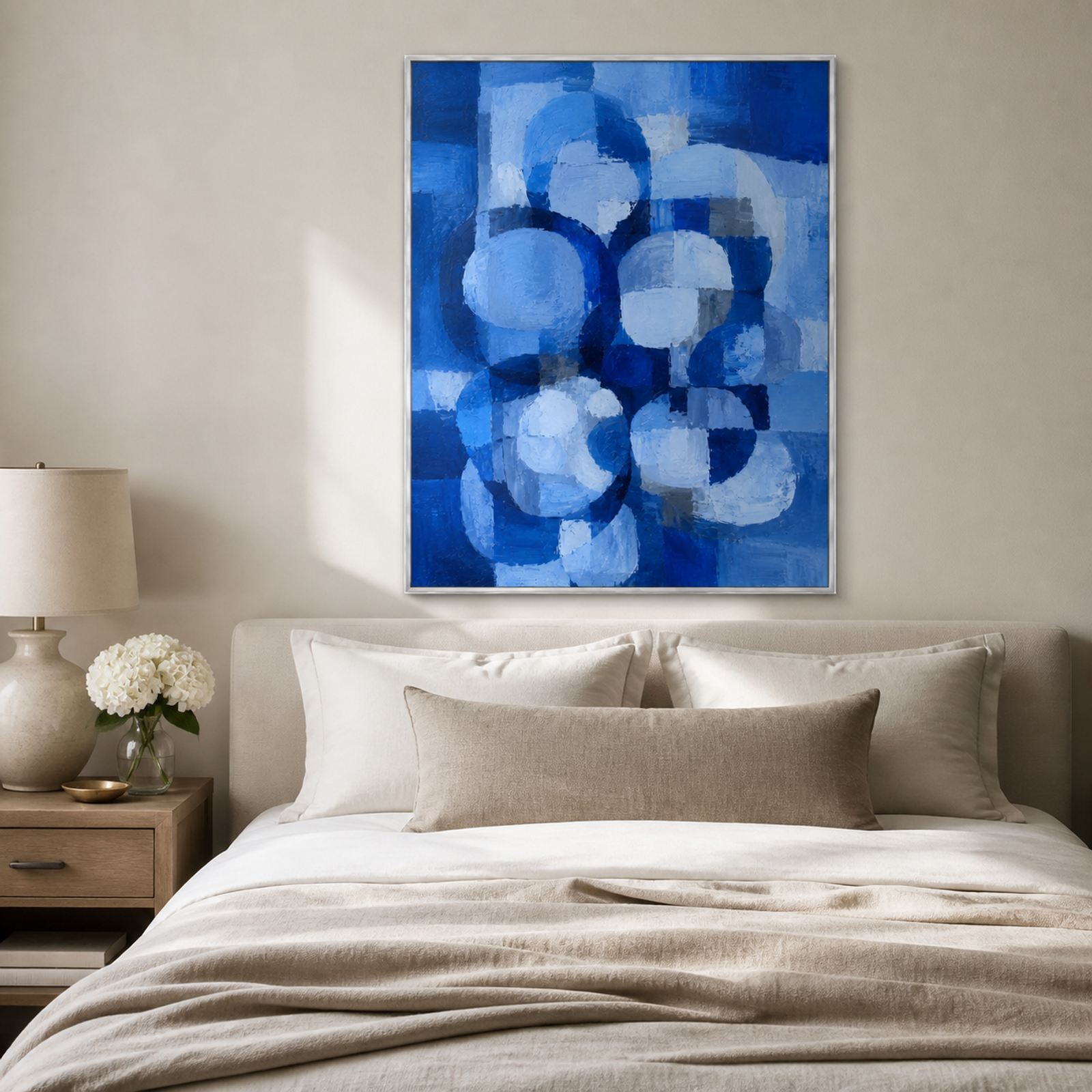 Blue Geometric Harmony