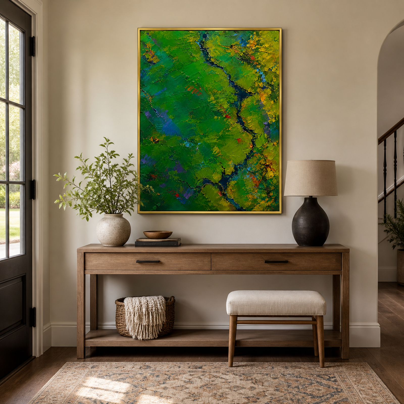 Emerald River Abstract