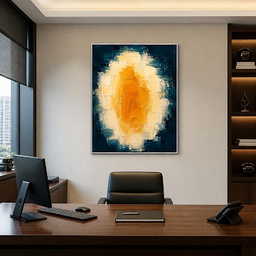 Amber Glow Abstract