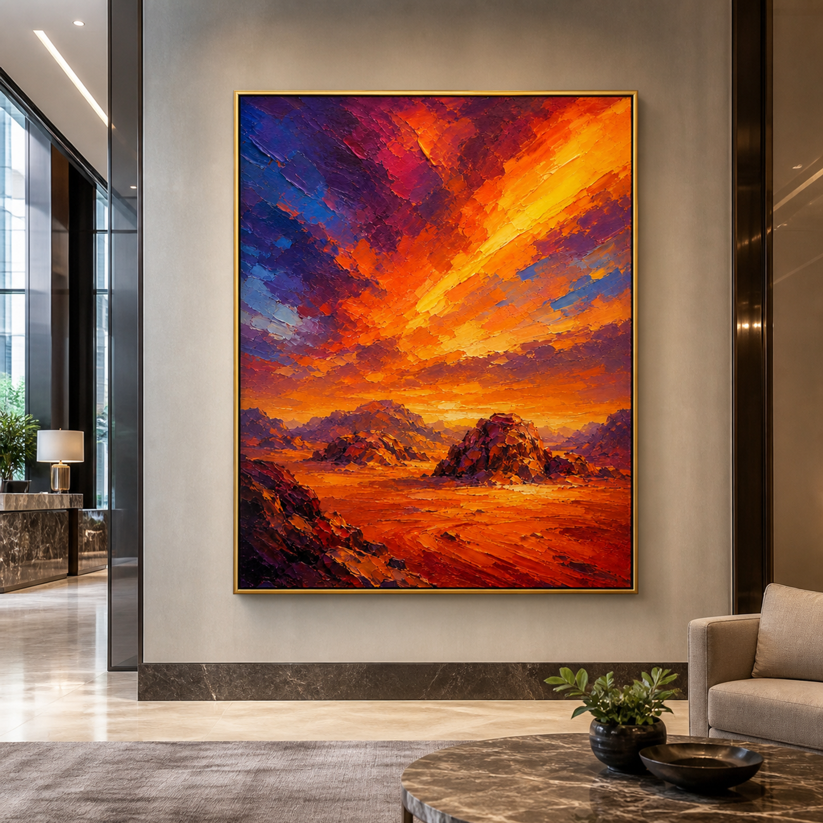 Radiant Mountain Sunset