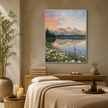 Alpine Lake Wildflower Glow