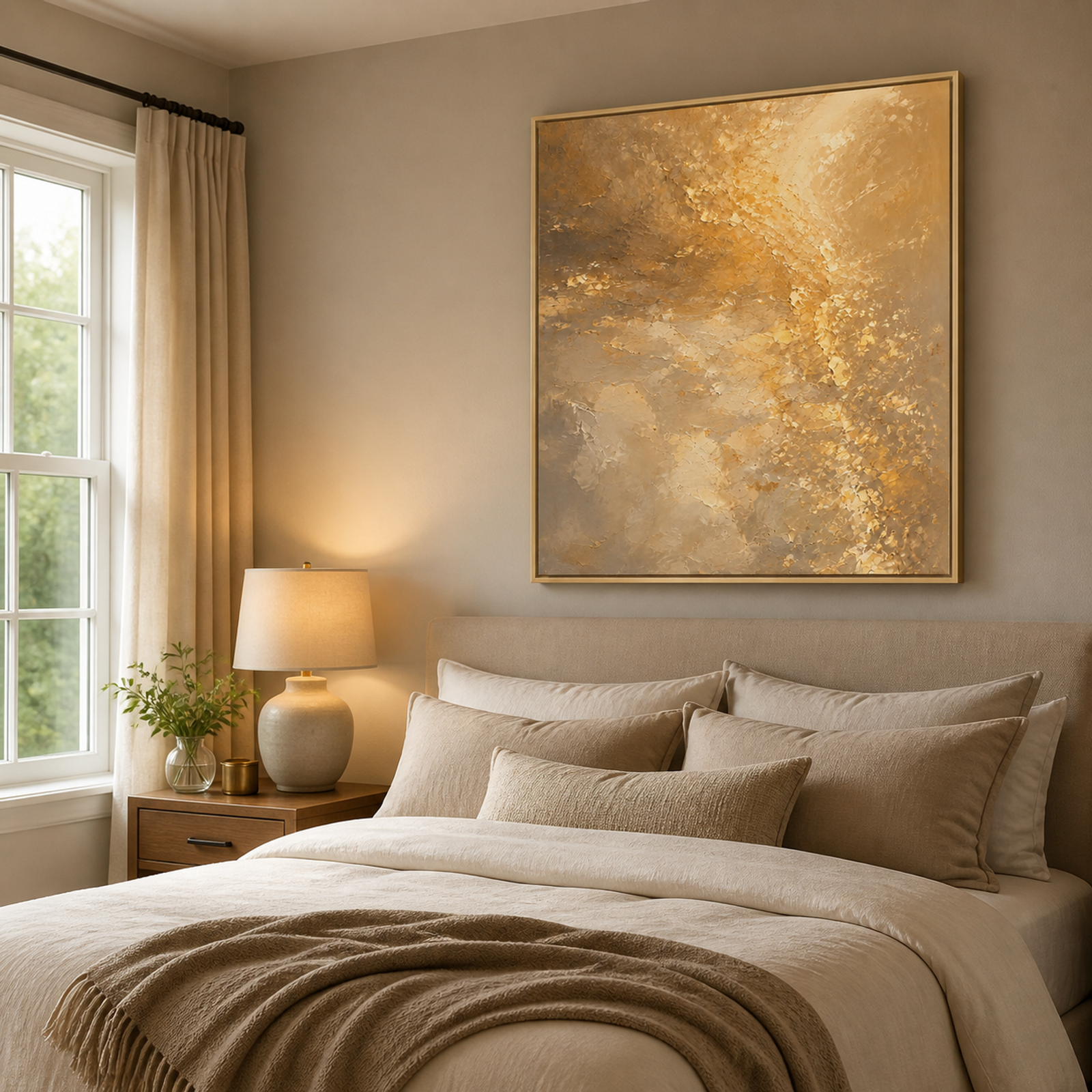 Golden Textured Radiance