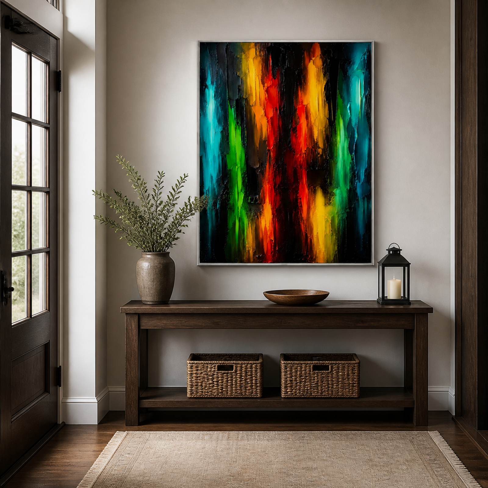 Luminous Abstract Colorfall