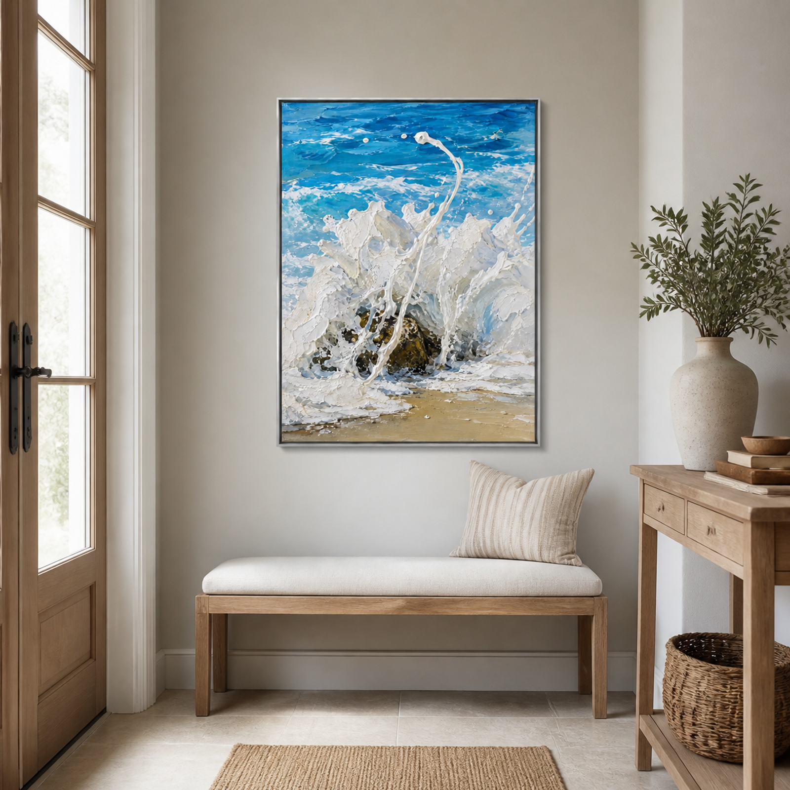 Crashing Coastal Wave