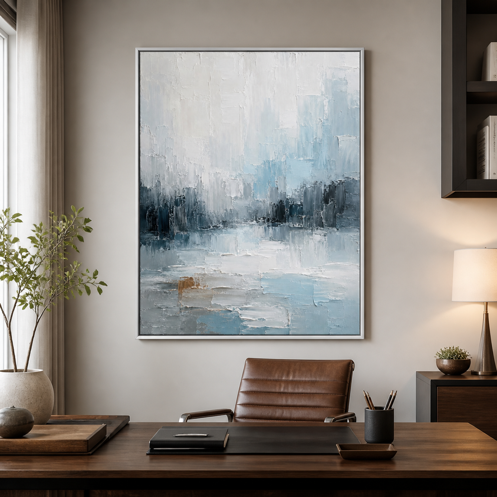 Misty Blue Cityscape