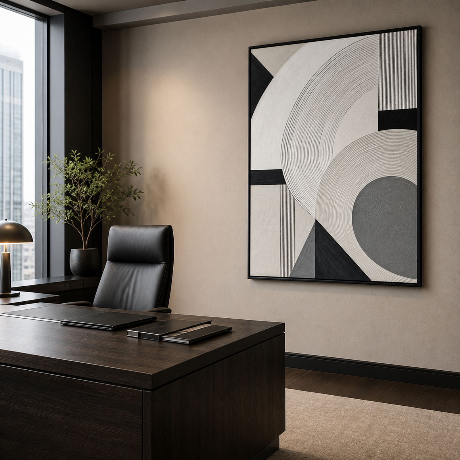 Monochrome Geometric Rhythm