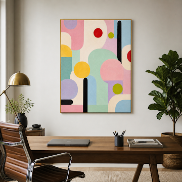 Playful Pastel Geometry