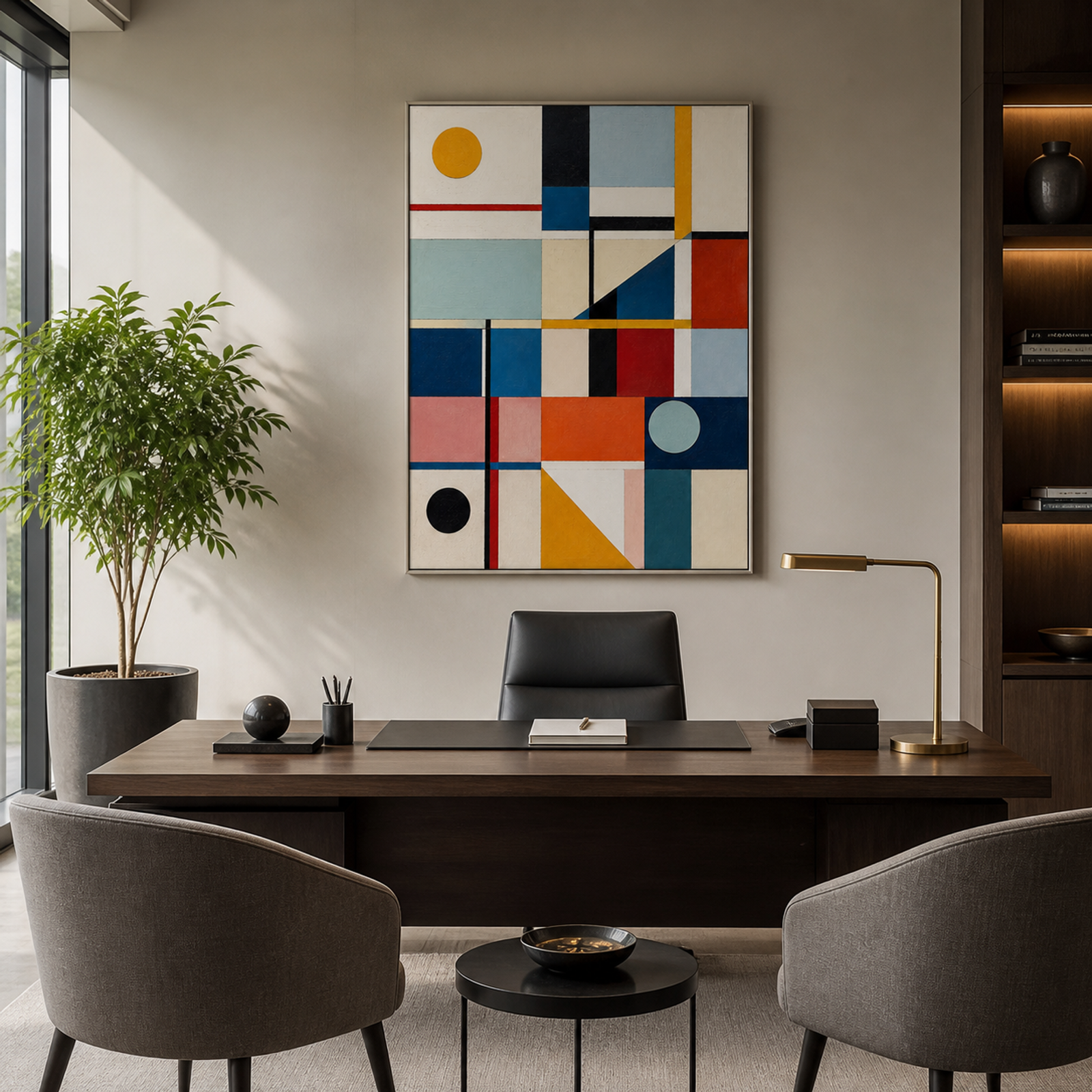 Modern Geometric Color Blocks