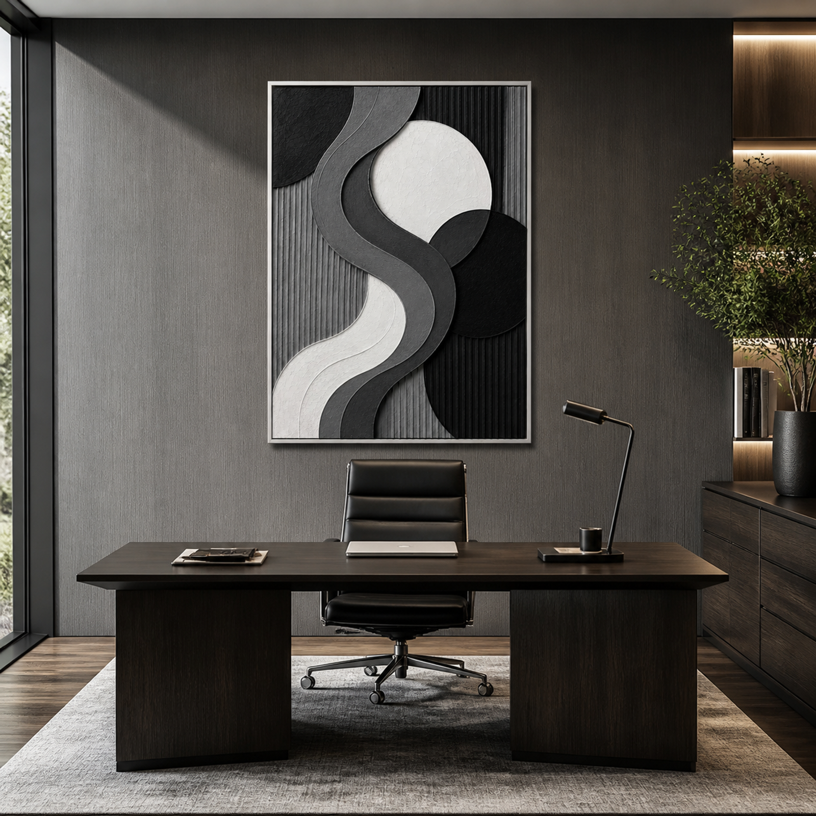 Monochrome Flow Geometry