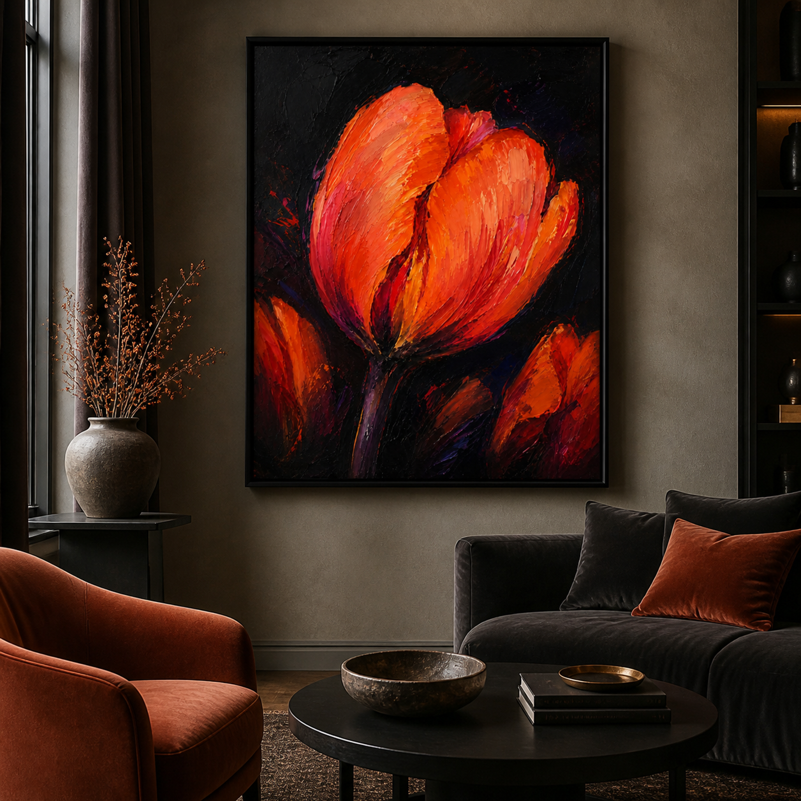 Radiant Orange Tulips