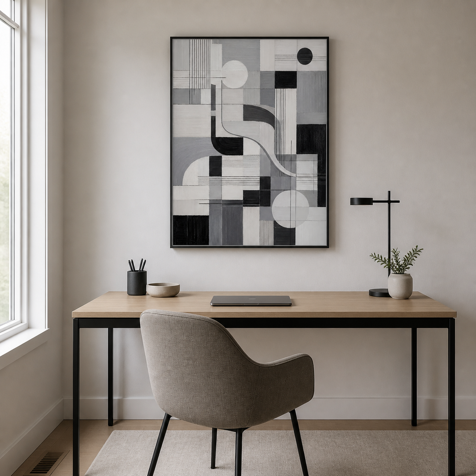 Monochrome Geometric Rhythm