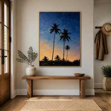 Tropical Sunset Palms