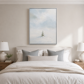 Serene Winter Pine