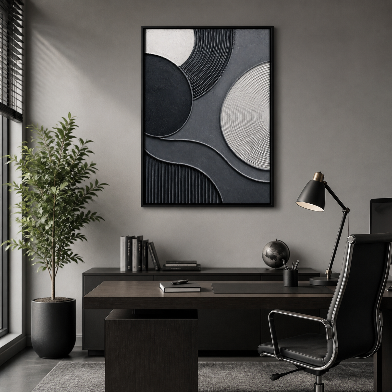 Monochrome Abstract Rhythm