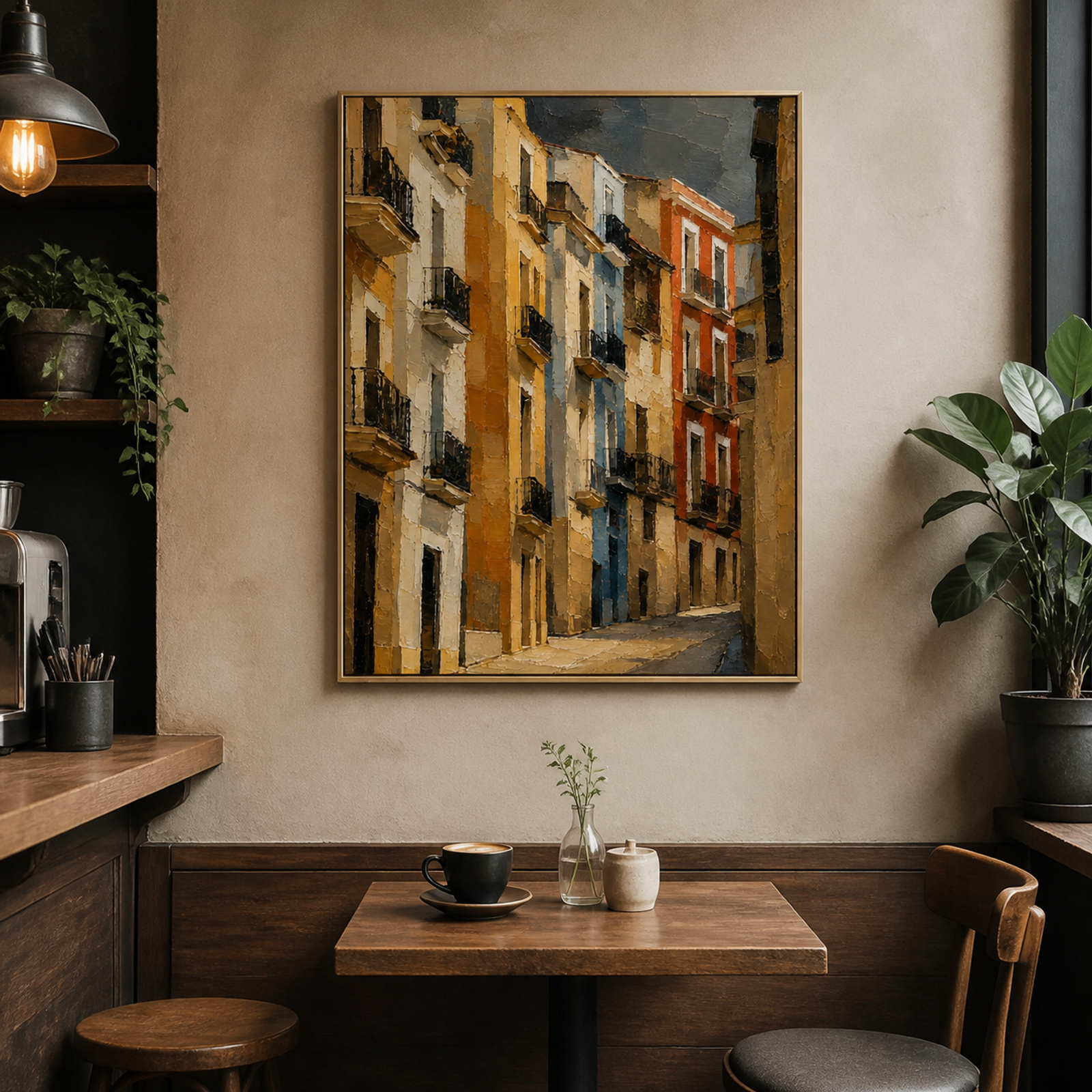 Sunlit Balcony Street