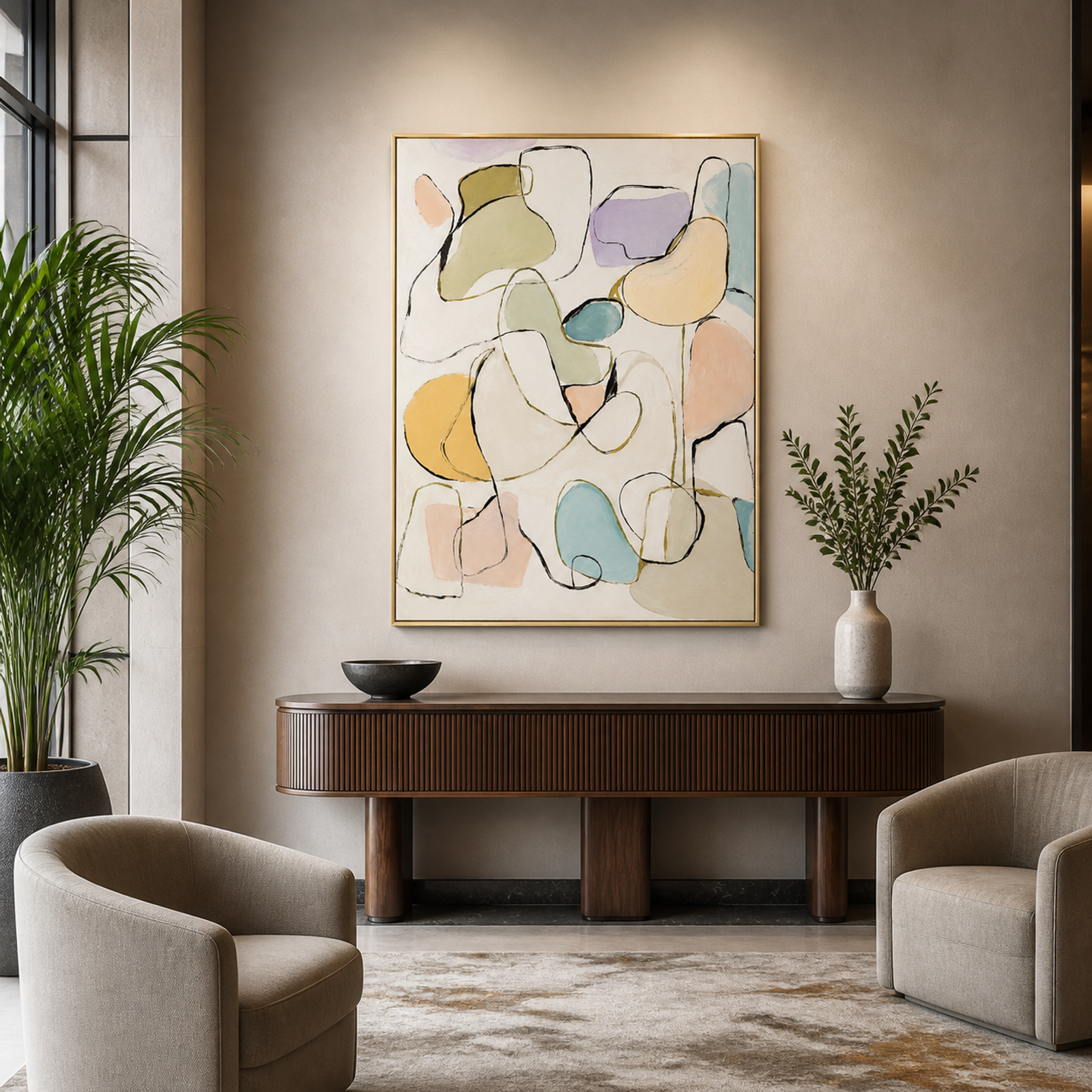 Pastel Abstract Flow