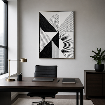 Monochrome Geometric Rhythm