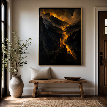Golden Mountain Storm