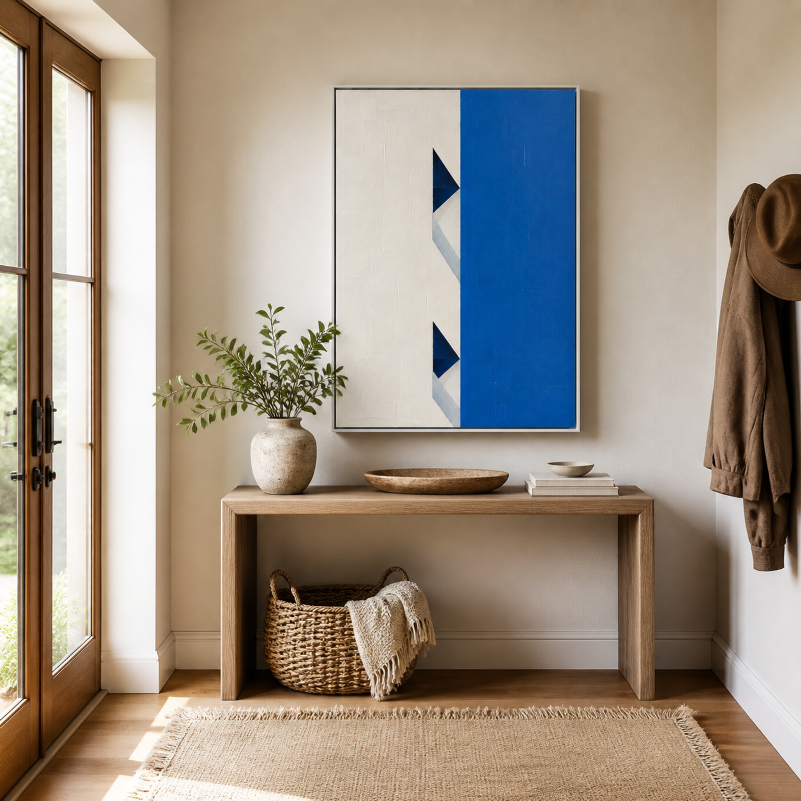 Blue Geometric Balance