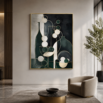 Emerald Abstract Still Life