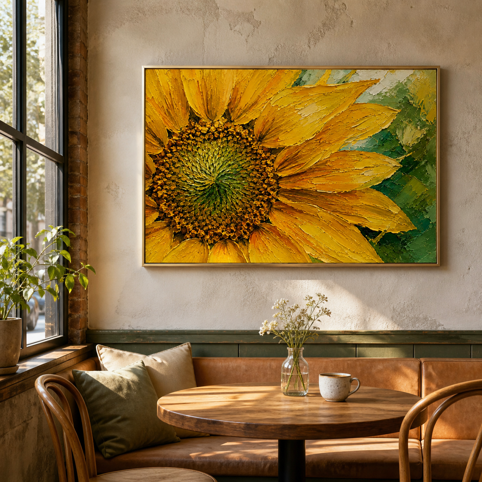 Sunlit Sunflower Bloom