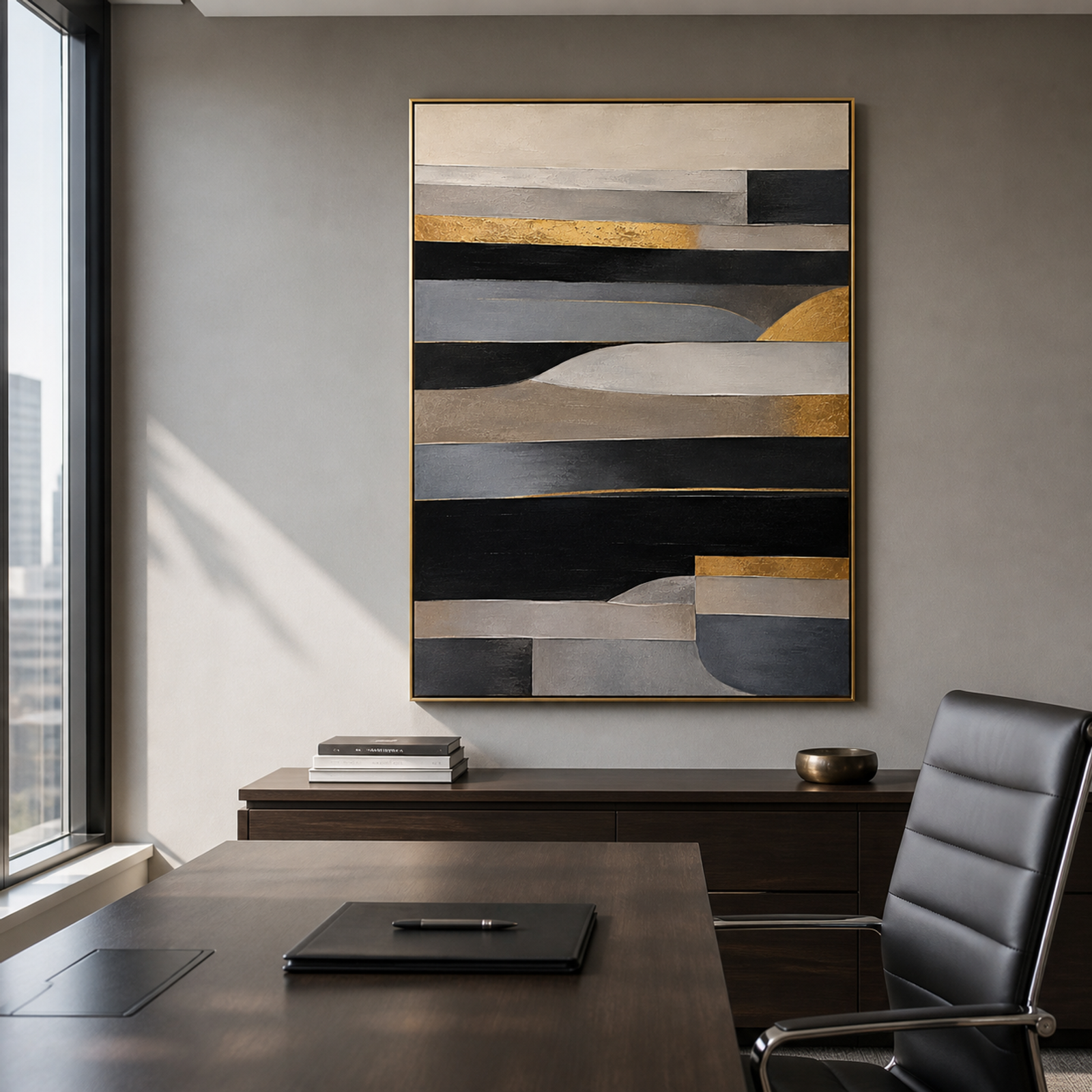 Gilded Abstract Horizon