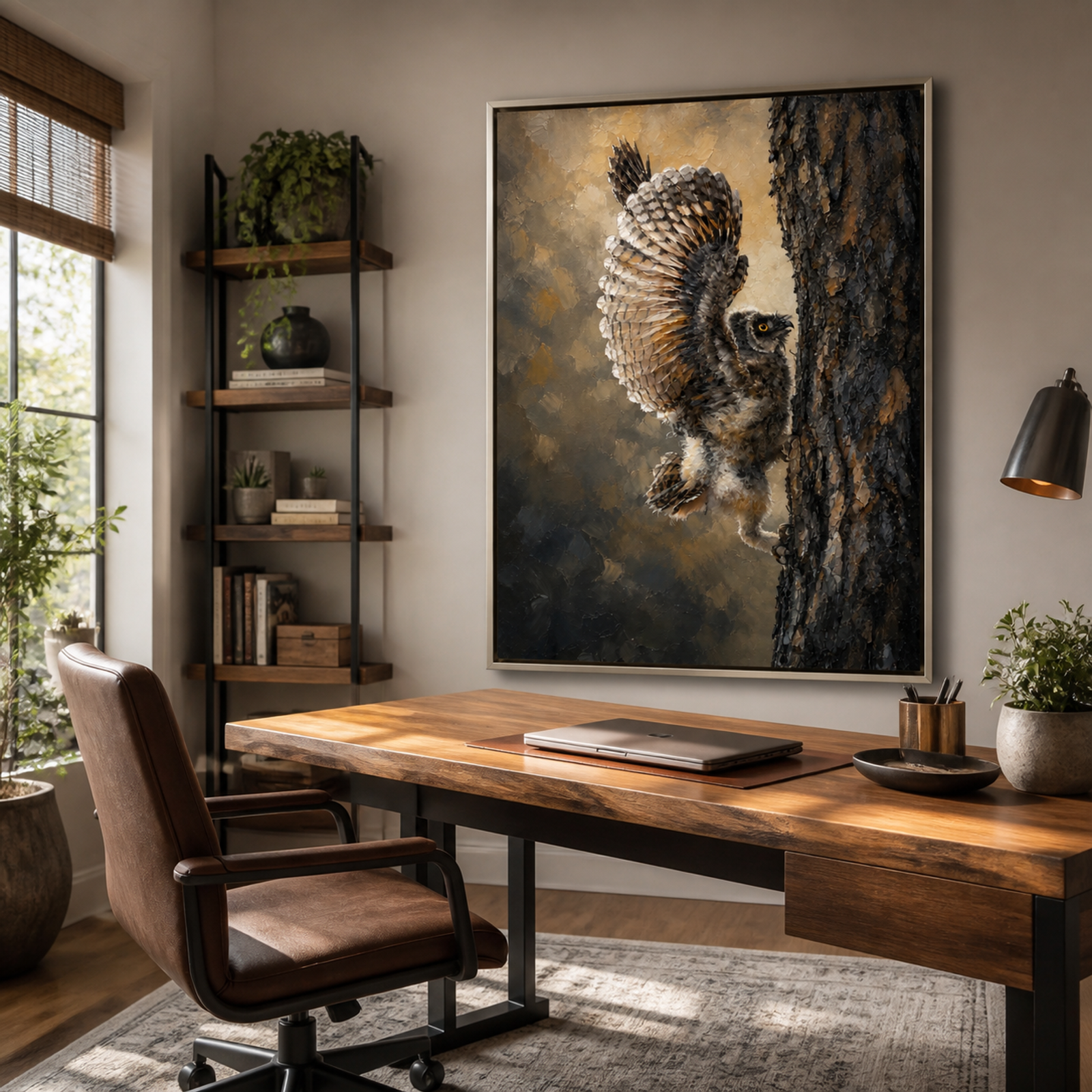 Golden Woodland Owl