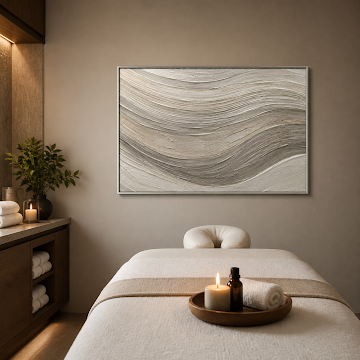 Serene Textured Waves