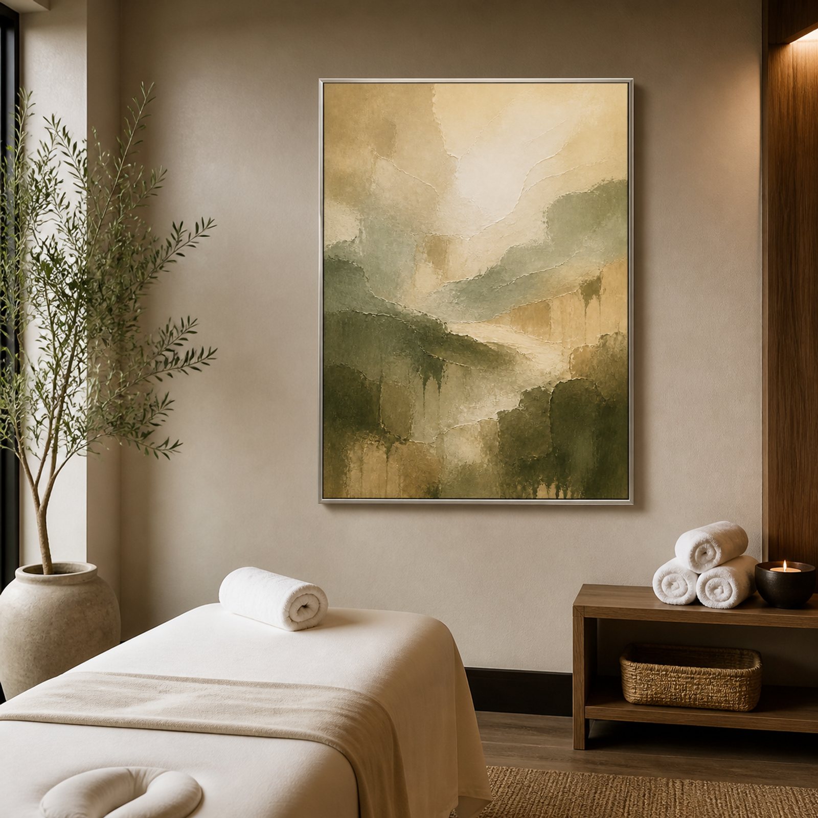 Soft Earth Abstract Landscape