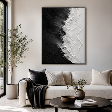 Monochrome Textured Divide