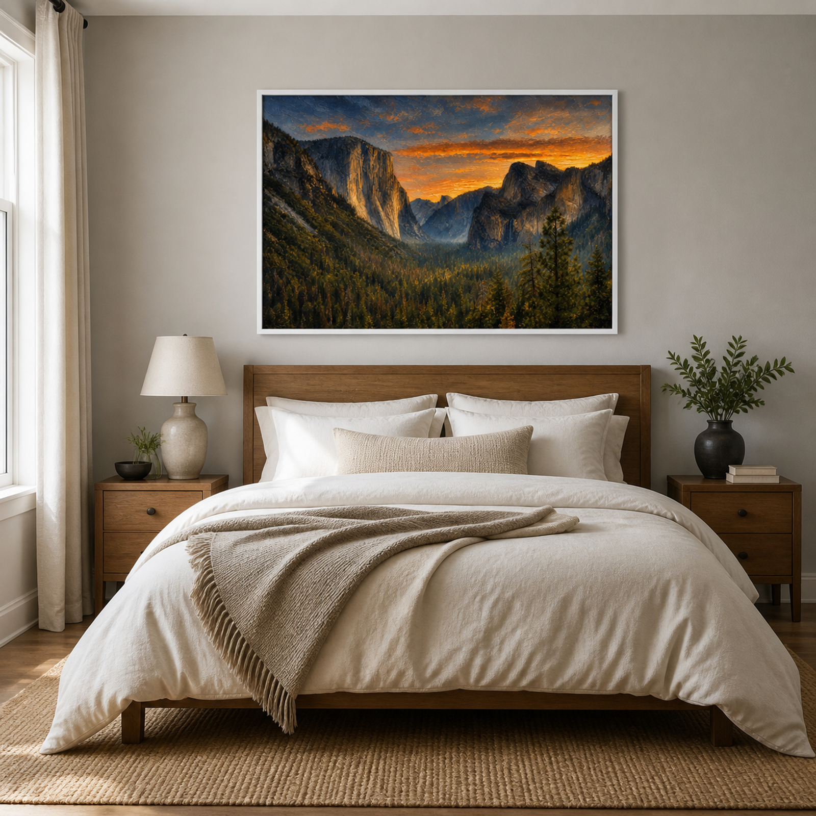 Golden Yosemite Valley Sunset