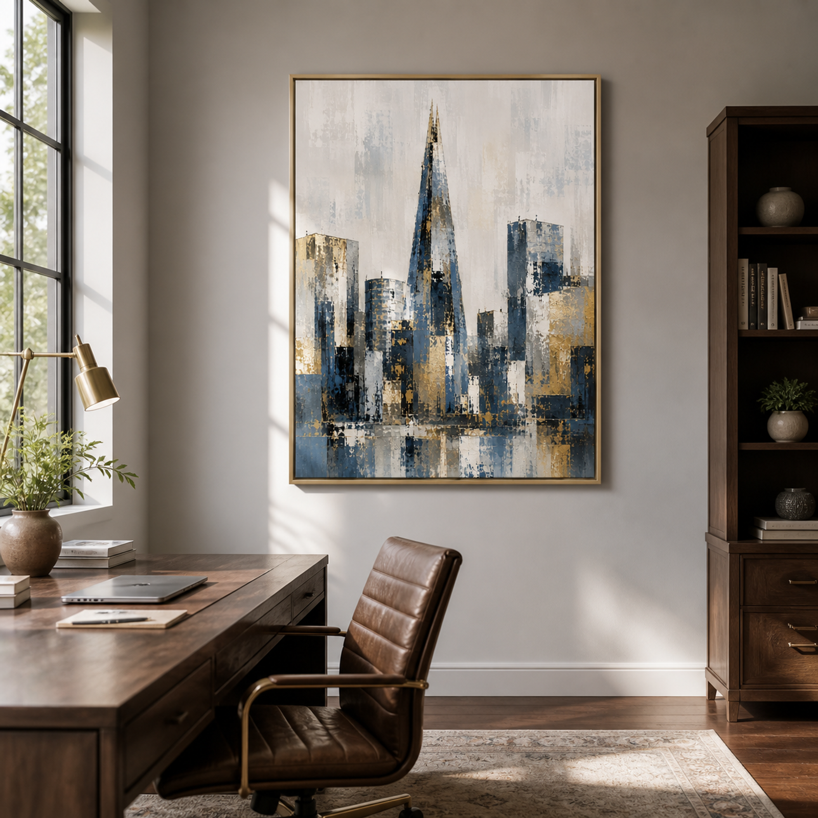 Gilded Modern Skyline