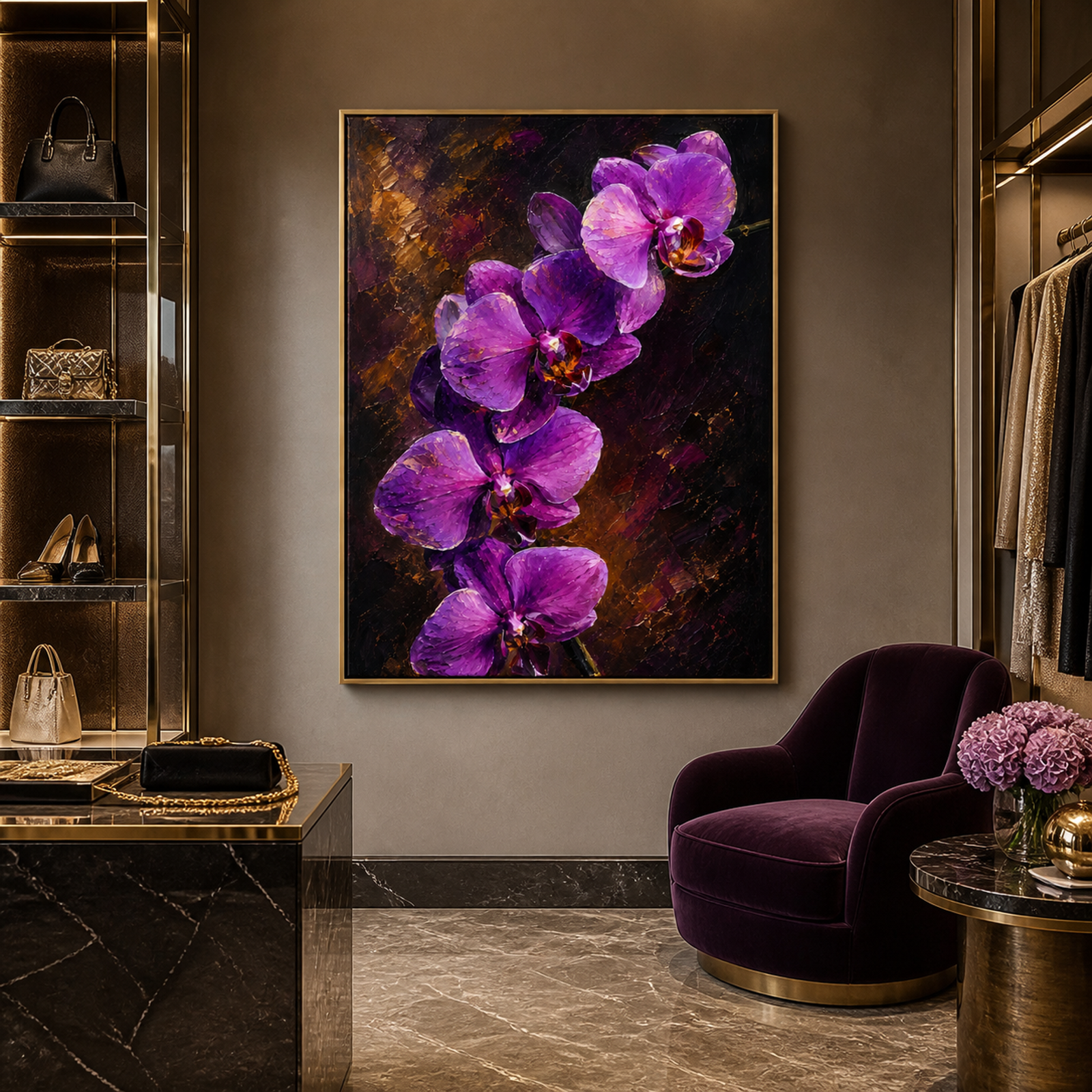 Luxe Purple Orchid Bloom
