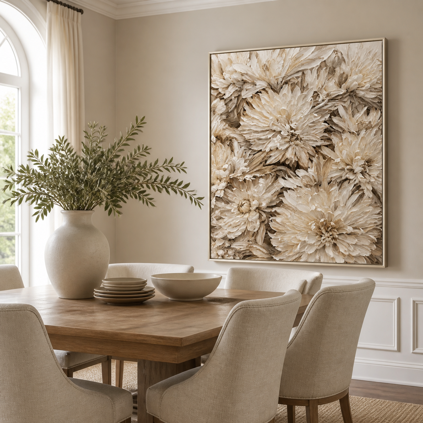 Ivory Bloom Texture
