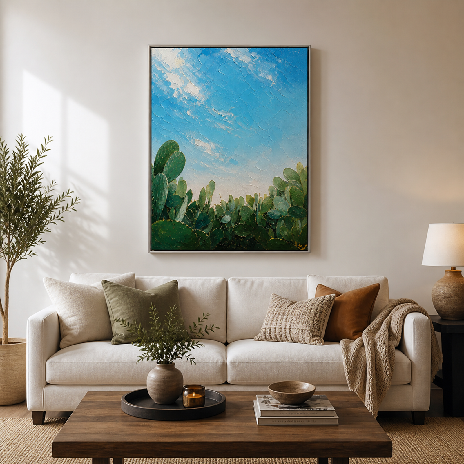 Sunlit Cactus Sky