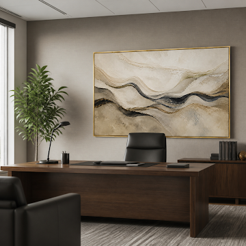 Gilded Desert Waves