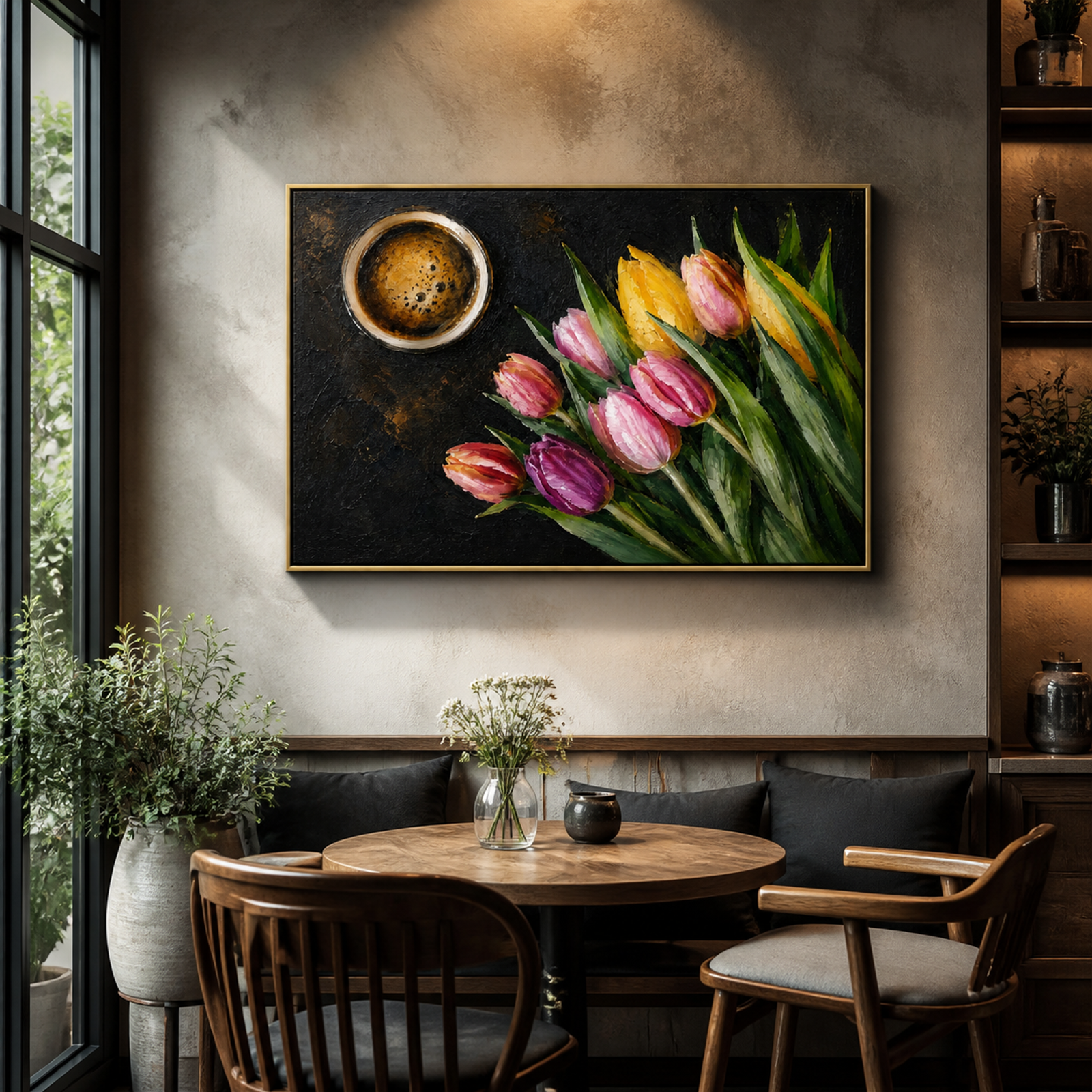 Tulip Coffee Still Life