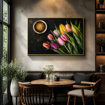 Tulip Coffee Still Life