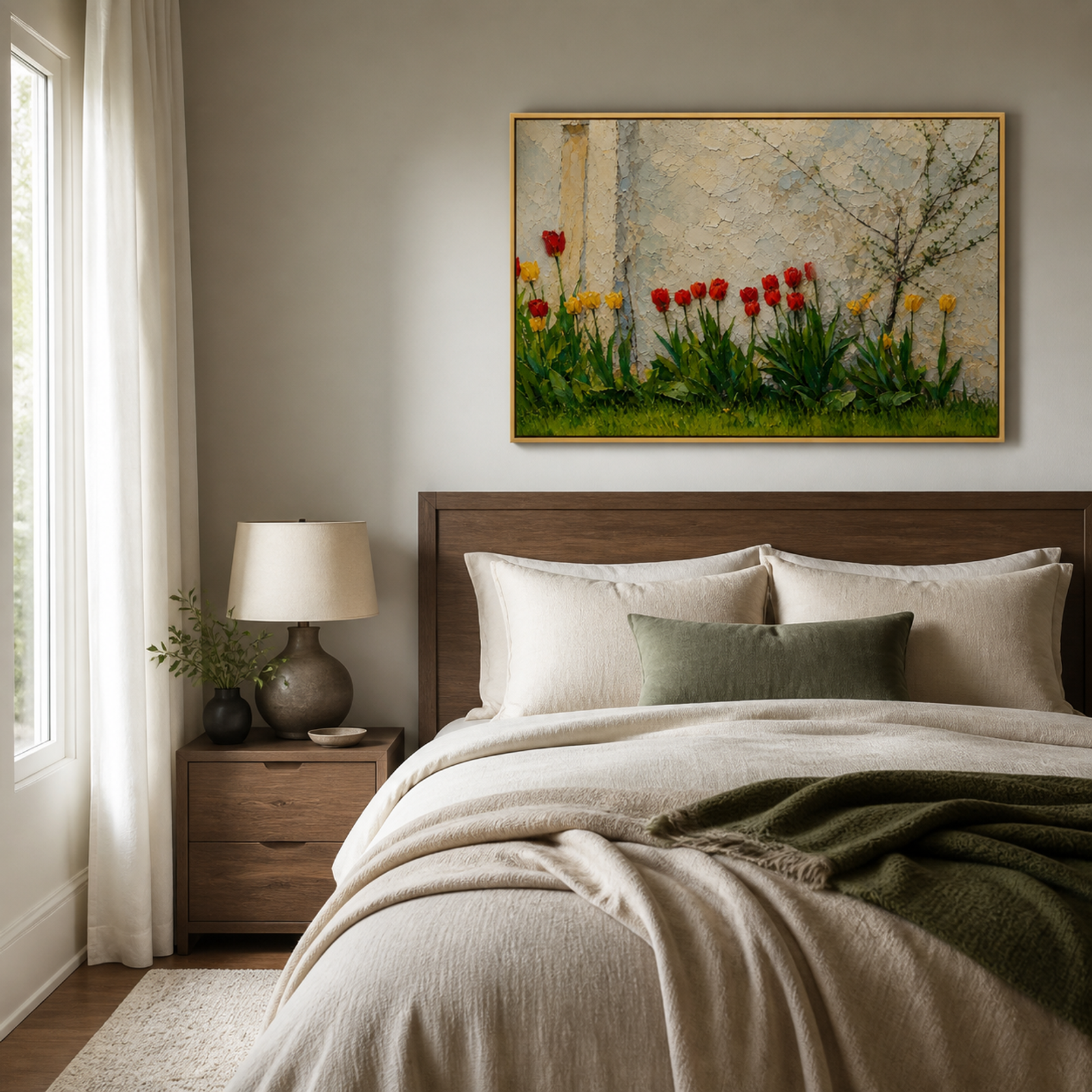Textured Tulip Garden