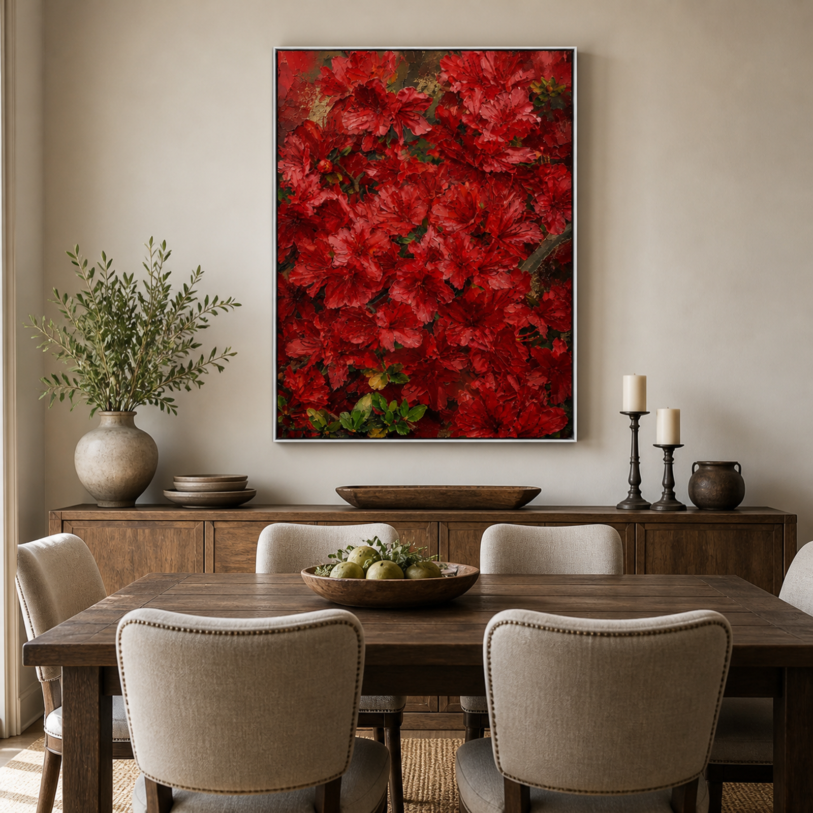 Crimson Botanical Bloom