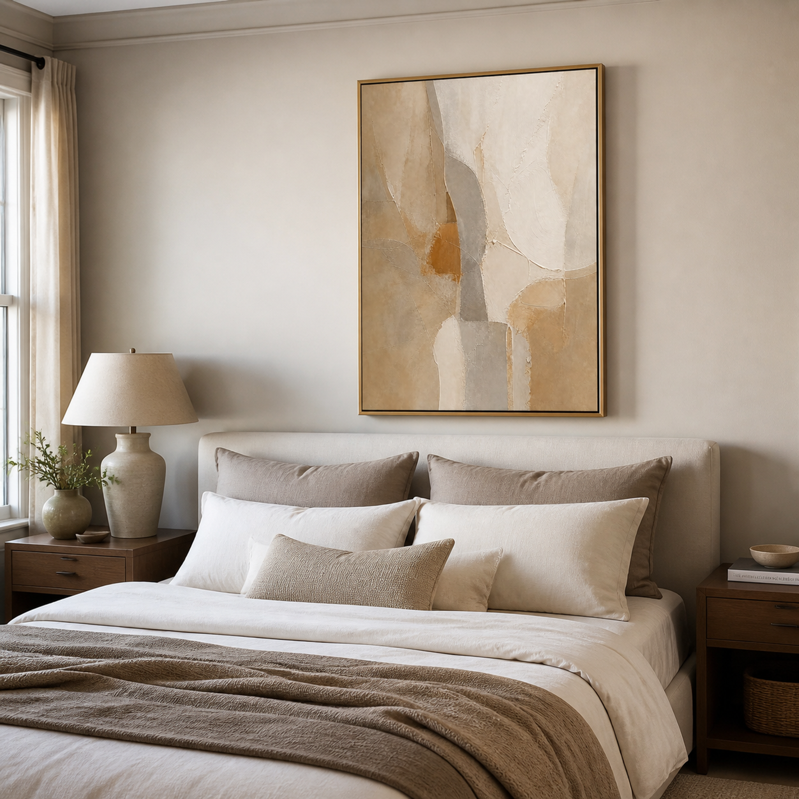 Warm Neutral Abstract Lines