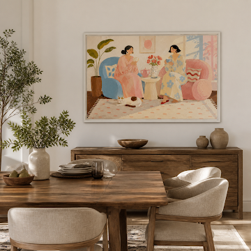Cozy Tea Room Gathering