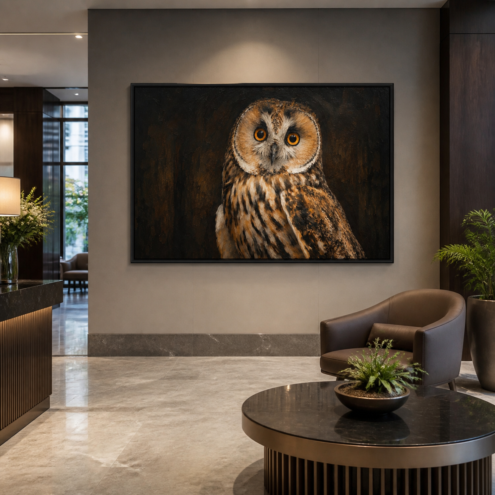 Nocturnal Owl Portrait