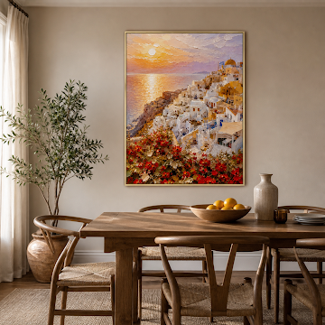 Santorini Sunset Glow
